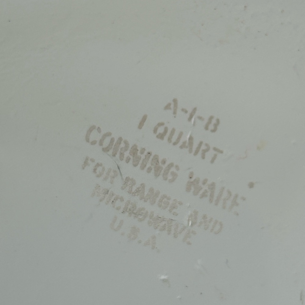 Vintage Corningware Glass Lid 1 Qt. Casserole Dish Friendship Country Festival - Picture 8 of 10